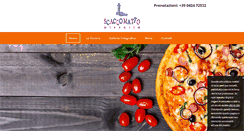 Desktop Screenshot of pizzeriascaccomatto.it