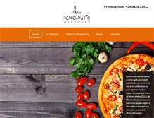 Tablet Screenshot of pizzeriascaccomatto.it